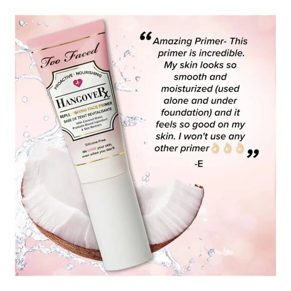 TOO FACED HOLLY JOLLY HANGOVER GIFT SET 3-PIECE PRIMER, SETTING SPRAY, LIP BALM - Picture 3 of 4